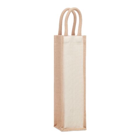 Sac en jute pour une bouteille beige | sans marquage | non disponible | non disponible | non disponible