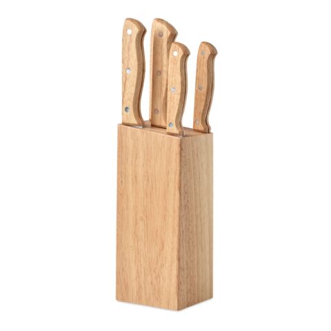 Set de 5 couteaux dans socle bois | sans marquage | non disponible | non disponible