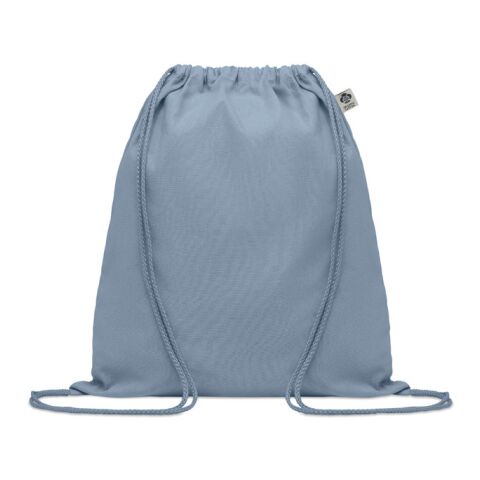 Sac à cordon en coton organique bleu ciel | sans marquage | non disponible | non disponible | non disponible