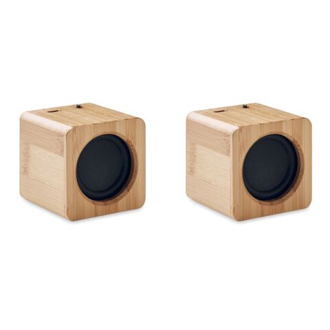 2 haut parleurs sans fil bambou bois | sans marquage | non disponible | non disponible | non disponible