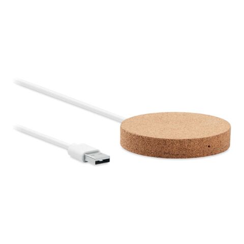 Chargeur sans fil rond beige | sans marquage | non disponible | non disponible