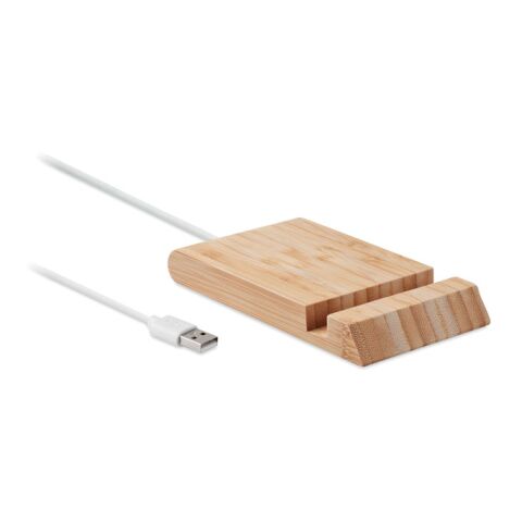 Chargeur sans fil en bambou bois | sans marquage | non disponible | non disponible | non disponible