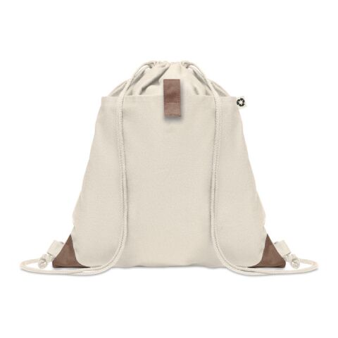 Sac à cordon en coton recyclé beige | sans marquage | non disponible | non disponible | non disponible