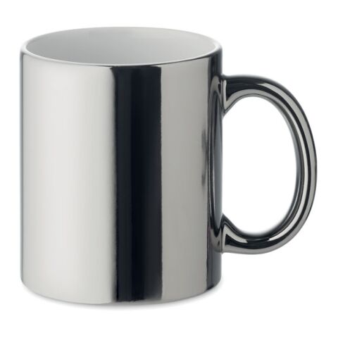 Tasse en céramique métalisée argent mate | sans marquage | non disponible | non disponible