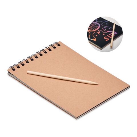 Scratching paper notebook bois | sans marquage | non disponible | non disponible | non disponible