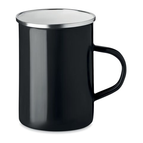 Metal mug with enamel layer noir | sans marquage | non disponible | non disponible | non disponible