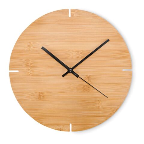 Round shape bamboo wall clock