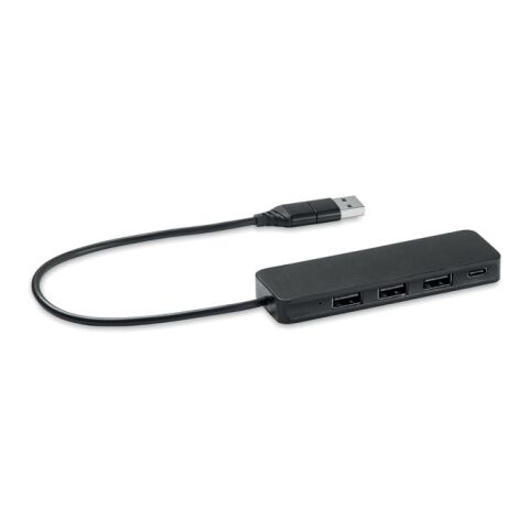 USB-C 4 port USB hub noir | sans marquage | non disponible | non disponible | non disponible