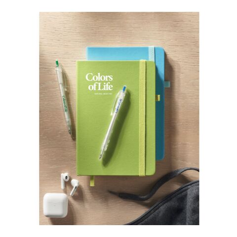 Recycled PU A5 lined notebook lime | sans marquage | non disponible | non disponible | non disponible