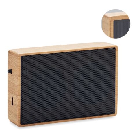 Solar bamboo wireless speaker bois | sans marquage | non disponible | non disponible