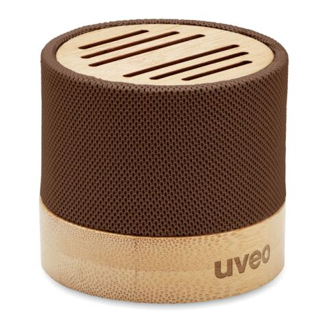 Bamboo RPET wireless speaker Chocolat | sans marquage | non disponible | non disponible | non disponible