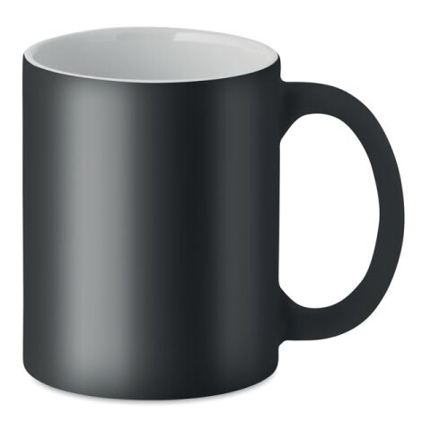 Matt coloured mug 300 ml noir | sans marquage | non disponible | non disponible