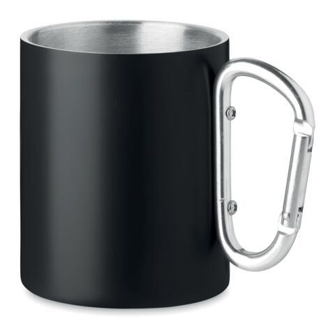 Double wall metal mug 300 ml noir | sans marquage | non disponible | non disponible | non disponible