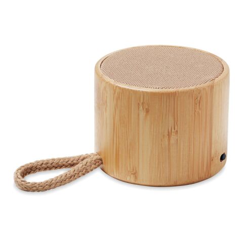 Round bamboo wireless speaker bois | sans marquage | non disponible | non disponible