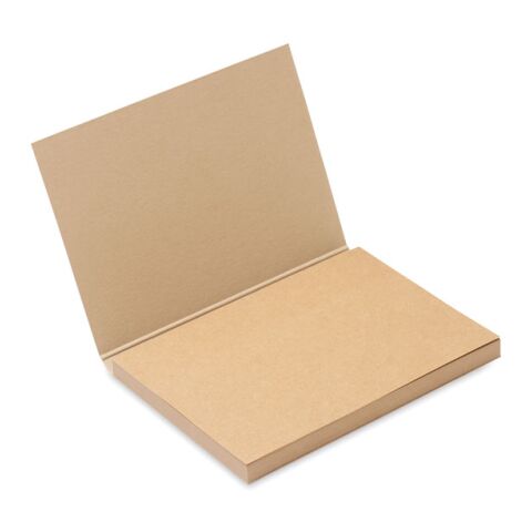 Recycled paper memo block beige | sans marquage | non disponible | non disponible | non disponible