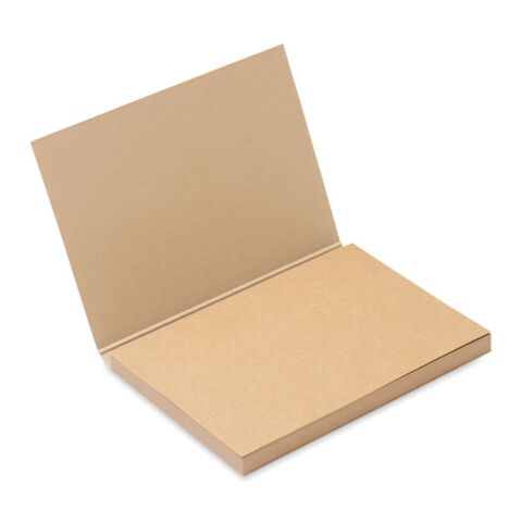 Recycled paper memo block beige | sans marquage | non disponible | non disponible | non disponible