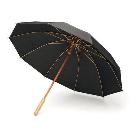 Parapluie 23,5&quot; RPET/bambou noir | sans marquage | non disponible | non disponible | non disponible