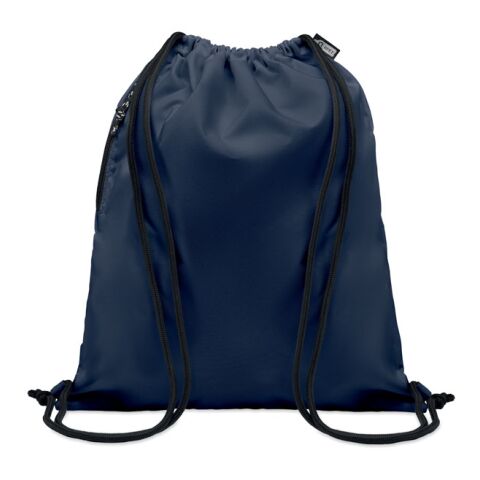 Grand sac à cordon 300D RPET bleu | sans marquage | non disponible | non disponible | non disponible