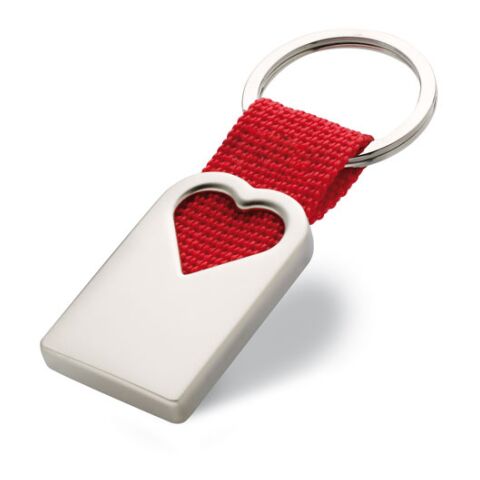 Porte clef coeur en métal rouge | sans marquage | non disponible | non disponible