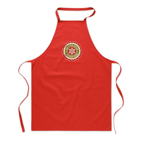 Tablier 100% coton rouge | sans marquage | non disponible | non disponible | non disponible