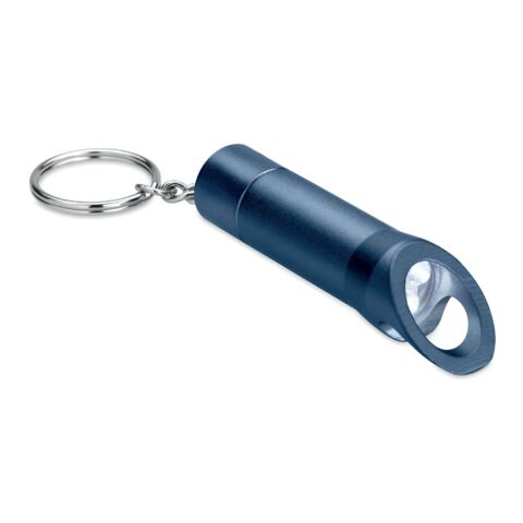 Lampe torche porte-clés en mét Marine foncé | sans marquage | non disponible | non disponible