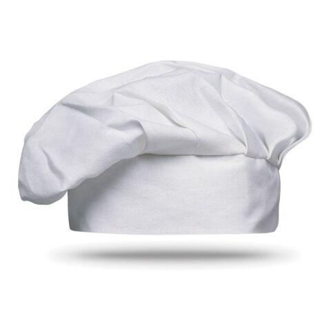 Toque de chef en coton 130g/m2 blanc | sans marquage | non disponible | non disponible | non disponible