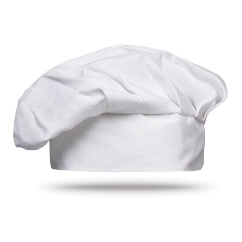 Toque de chef en coton 130g/m2 blanc | sans marquage | non disponible | non disponible | non disponible