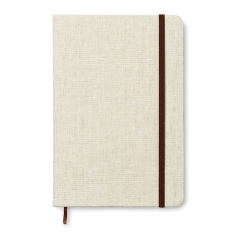 Carnet A5 avec 96 pages toile beige | sans marquage | non disponible | non disponible | non disponible