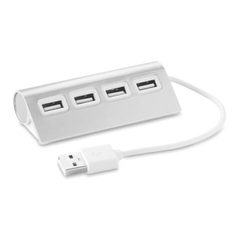 Duplicateur USB 4 ports argent mate | sans marquage | non disponible | non disponible