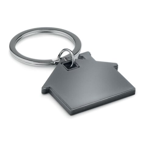 Porte-clés en forme de maison noir | sans marquage | non disponible | non disponible
