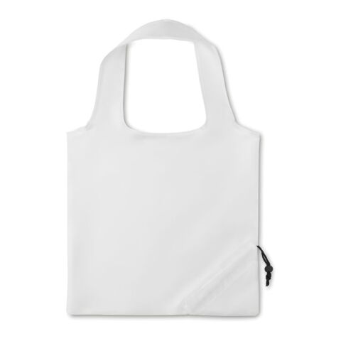 Sac shopping polyester pliable blanc | sans marquage | non disponible | non disponible | non disponible