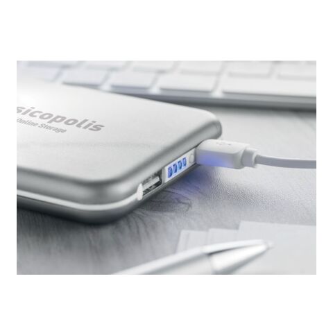 Powerbank solaire 4000mAh gris transparent | sans marquage | non disponible | non disponible