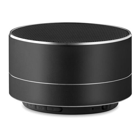 Haut-parleur bluetooth rond noir | sans marquage | non disponible | non disponible