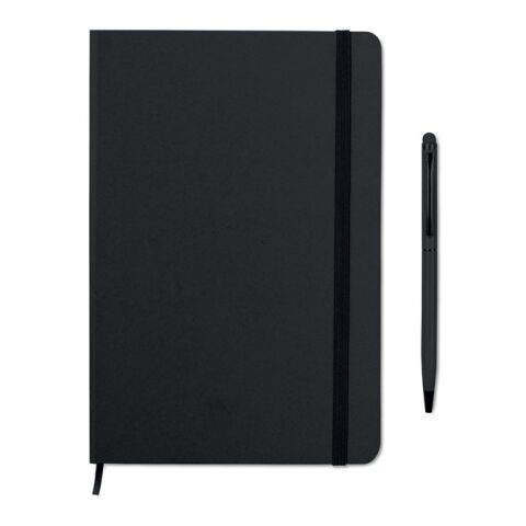 Carnet de note A5 avec stylo - pages lignées noir | sans marquage | non disponible | non disponible | non disponible