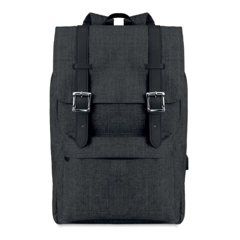 Sac à dos en polyester 600D noir | sans marquage | non disponible | non disponible | non disponible