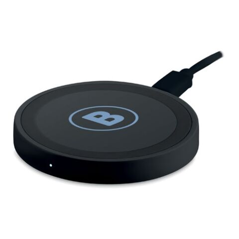 Chargeur sans fil rond noir | sans marquage | non disponible | non disponible