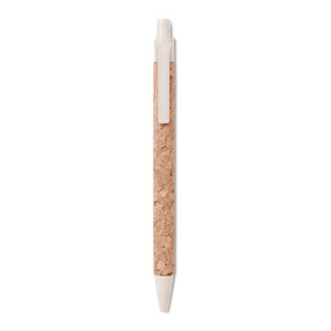 Stylo bille en liège et paille beige | sans marquage | non disponible | non disponible