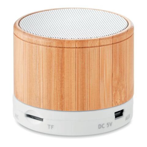 Haut-parleur Bluetooth bambou.