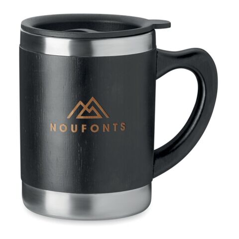 Gobelet à double paroi noir | sans marquage | non disponible | non disponible