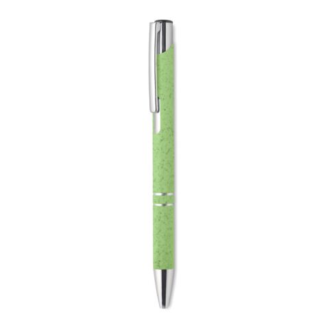 Stylo poussoir blé paille ABS vert | sans marquage | non disponible | non disponible