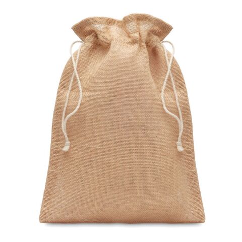 Sac cadeau moyen en jute beige | sans marquage | non disponible | non disponible | non disponible