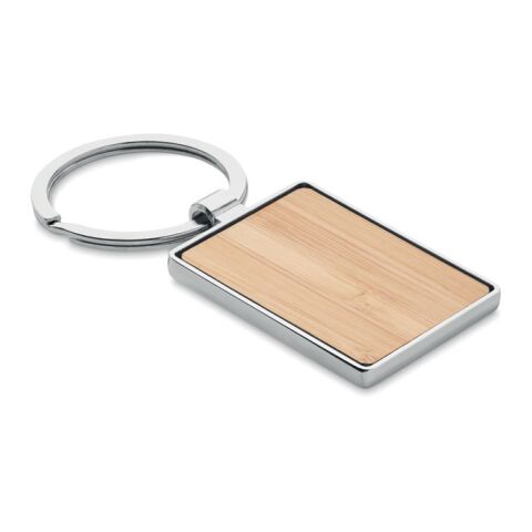 Porte-clés rectangle en bambou bois | sans marquage | non disponible | non disponible | non disponible