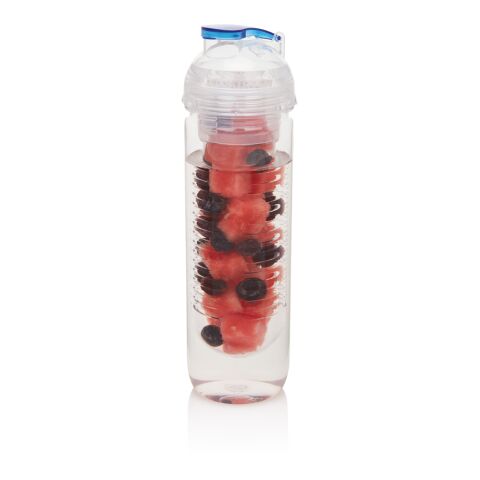 Bouteille infuseur fruits avec couvercle à clapet - 500 ml bleu | sans marquage | non disponible | non disponible