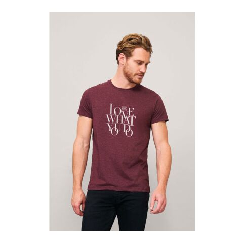 REGENT FIT T-SHIRT HOMME anthracite chine | L | Sérigraphie 1 couleur | poitrine avant | 100 mm x 100 mm | non disponible