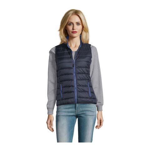 WAVE WOMEN BODYWARMER 180g marine | XXL | Broderie | Valise droite | 100 mm x 40 mm | 40