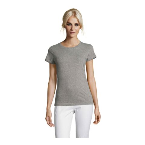 REGENT WOMEN T-SHIRT 150g gris chiné | XL | Sérigraphie 1 couleur | poitrine avant | 100 mm x 100 mm | non disponible