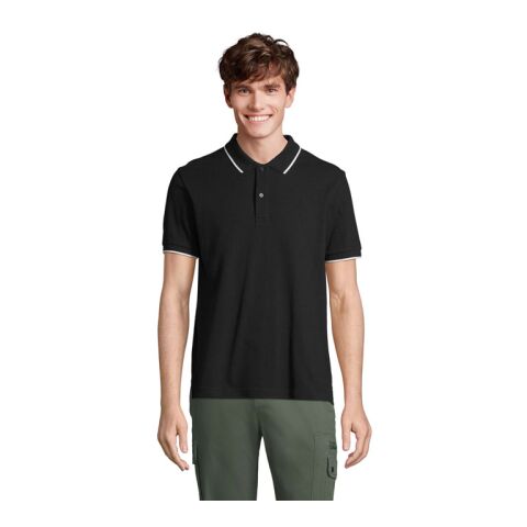 PALERMO POLO UNISEXE noir/blanc | 3XL | sans marquage | non disponible | non disponible | non disponible
