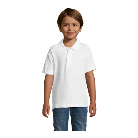 SUMMER II KIDS Polo 170g blanc absolu | 3XL | sans marquage | non disponible | non disponible | non disponible