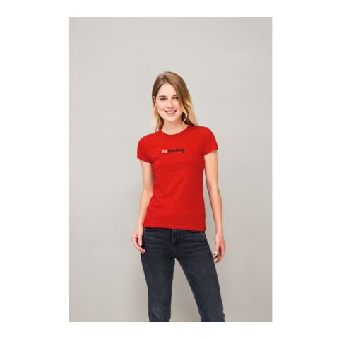 MISS WOMEN T-SHIRT 150g bleu atoll | L | Sérigraphie 1 couleur | poitrine avant | 100 mm x 100 mm | non disponible