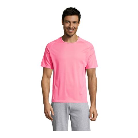 SPORTY MEN T-Shirt rose fluo 2 | XL | sans marquage | non disponible | non disponible | non disponible